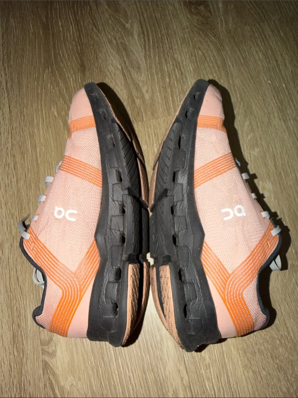 On Running Women's Peach and Orange Lightweight Running Shoes